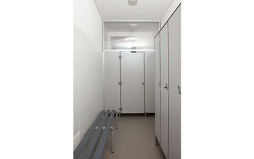 MODULAR WALL SERIE GD/S - HPL toilet partition by GES Group - view 3